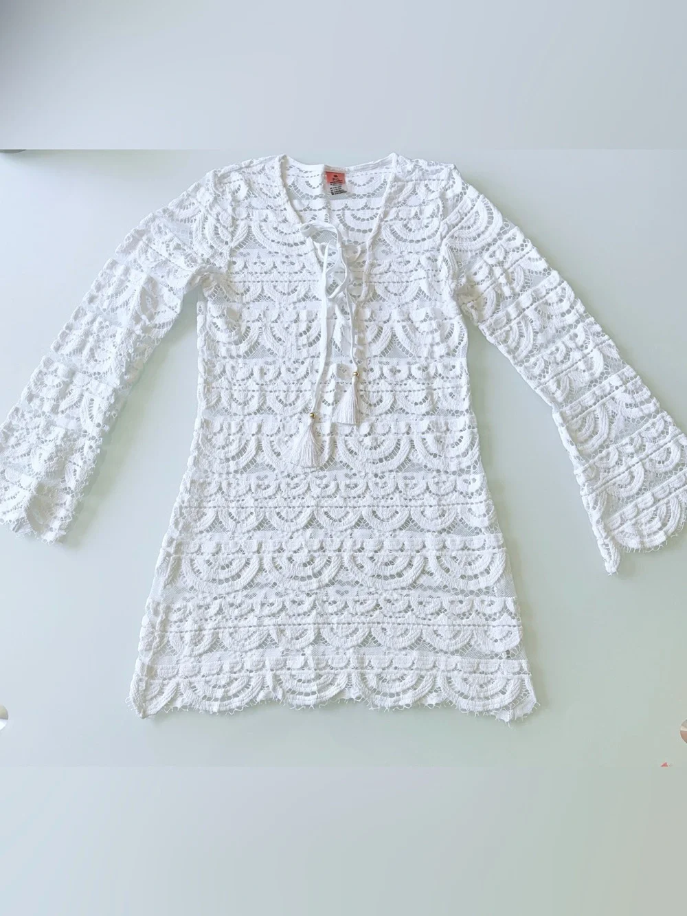 PilyQ Swim Girls' Little Noah Tunic Cover Up Sz L